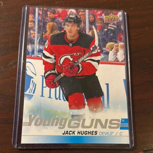 Upper Deck Young Guns Jack Hughes Devils Card